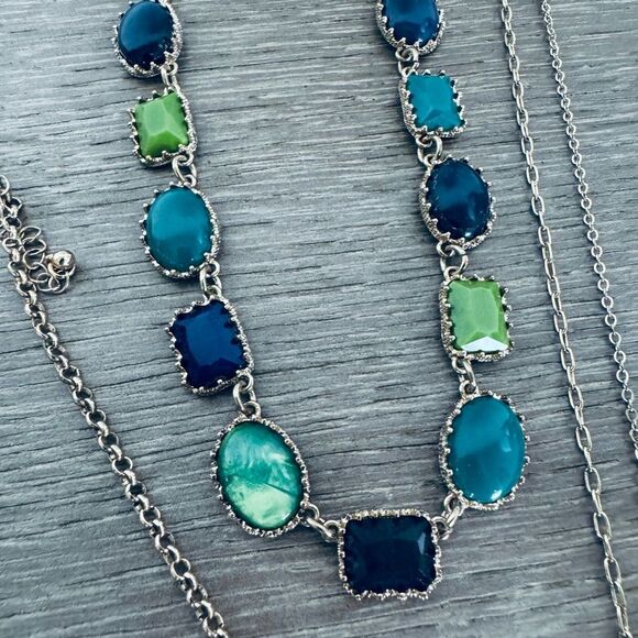 Blue Gold Necklace Bundle Lot Jewelry - Picture 5 of 7